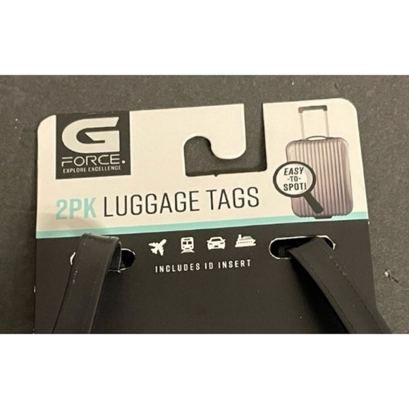 G Force Luggage Tags Game Controller Silicone Plastic Straps Set of 2 NWT - Picture 3 of 3